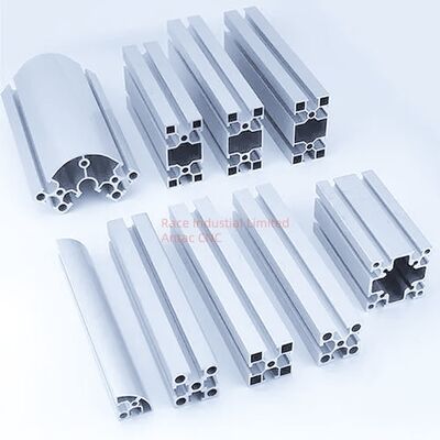 โปรไฟลอลูมิเนียม extrusion ปรับปรุงตามขนาด ตัวอย่างฟรี การใช้งานอุตสาหกรรมสถาปัตยกรรม